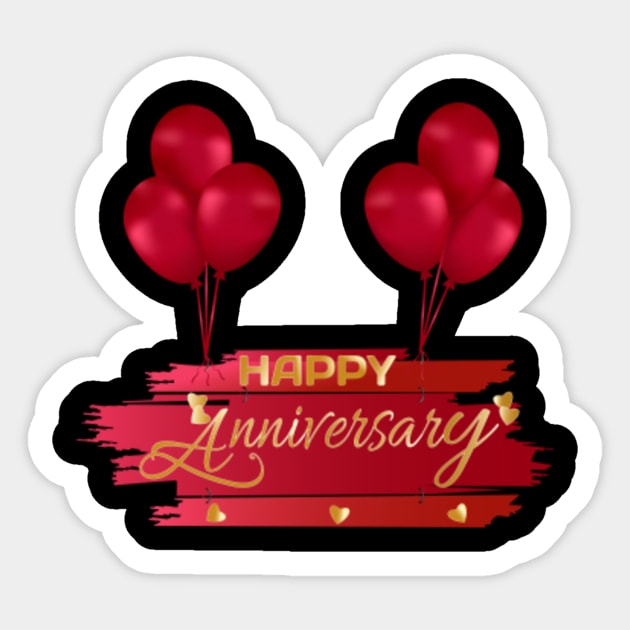 Happy anniversary sticker outlet